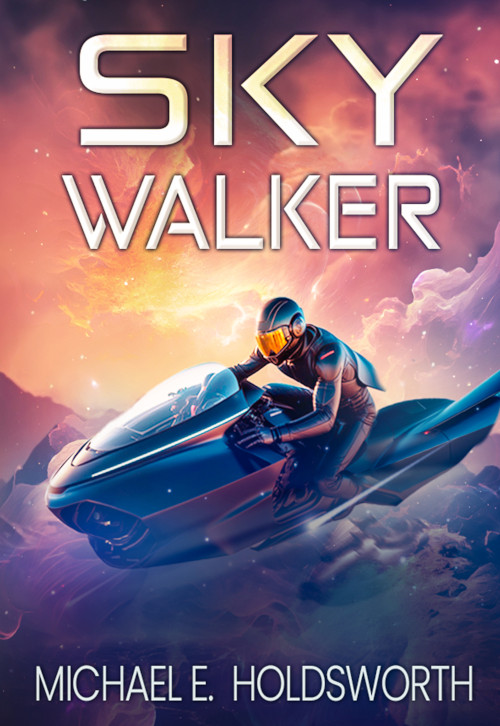 Image from the sci-fi adventure story book, Sky Walker. Written by Author and story teller Michael E. Holdsworth